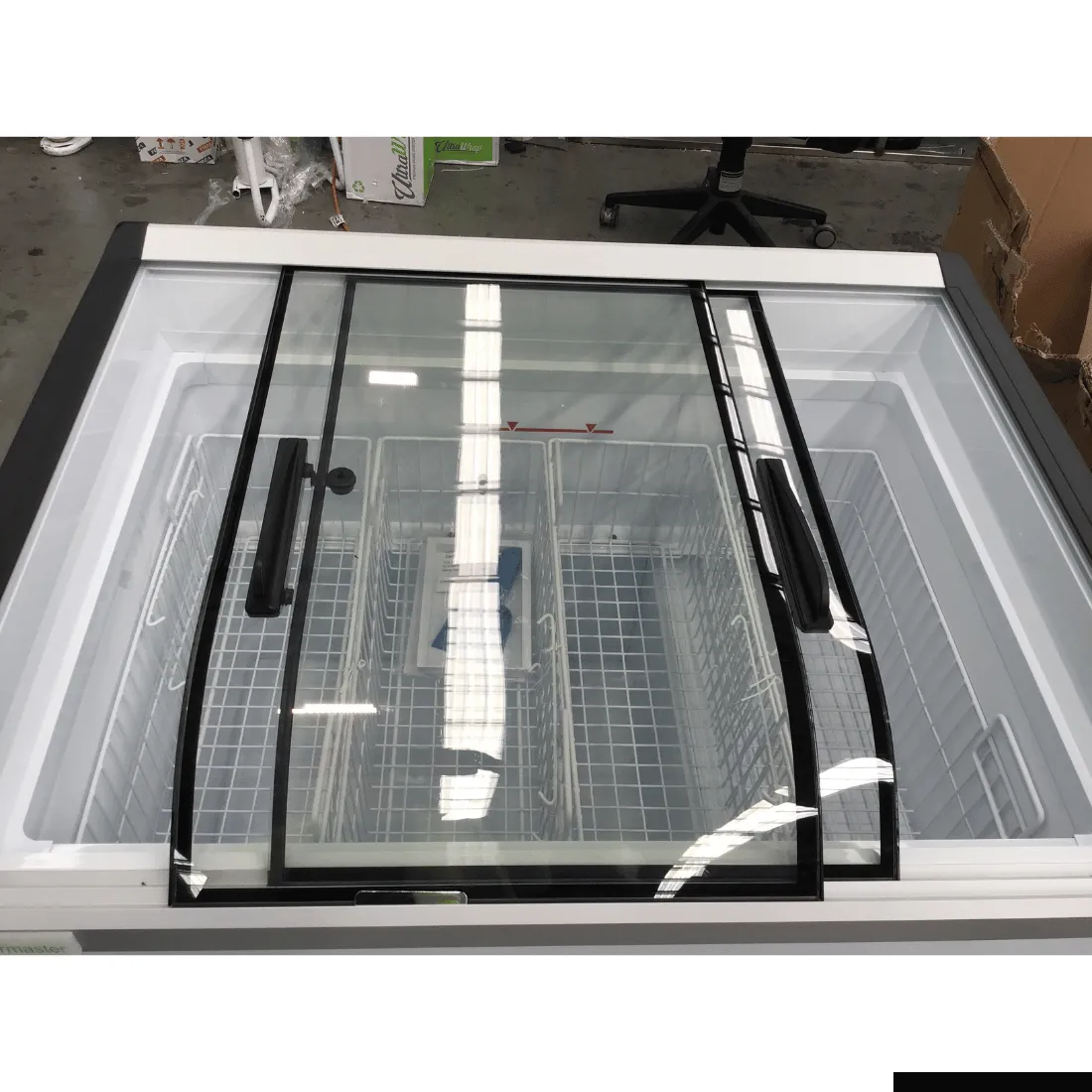 2NDs: Thermaster Heavy Duty Supermarket Glass Sliding Lid Freezers 306L - SD-306K-NSW1988