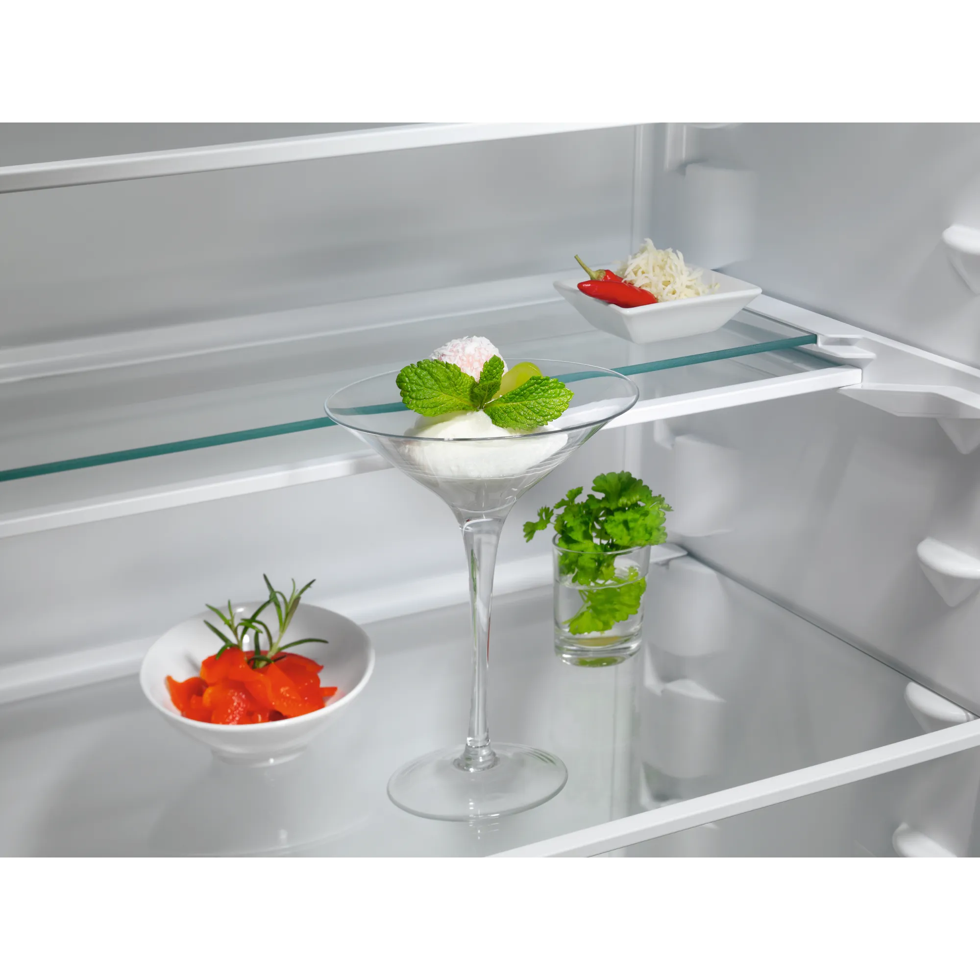 AEG 7000 TSC7M181DS Integrated Frost Free Fridge Freezer with Sliding Door Fixing Kit - White - D Rated