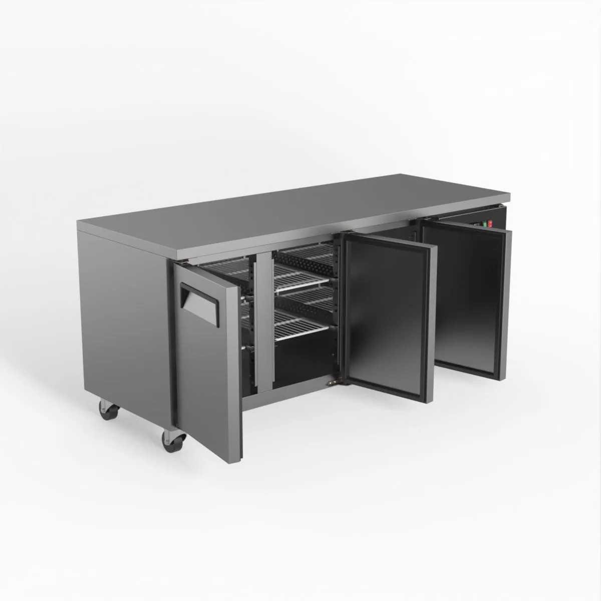 AG 3 Door Worktop Freezer Stainless Door