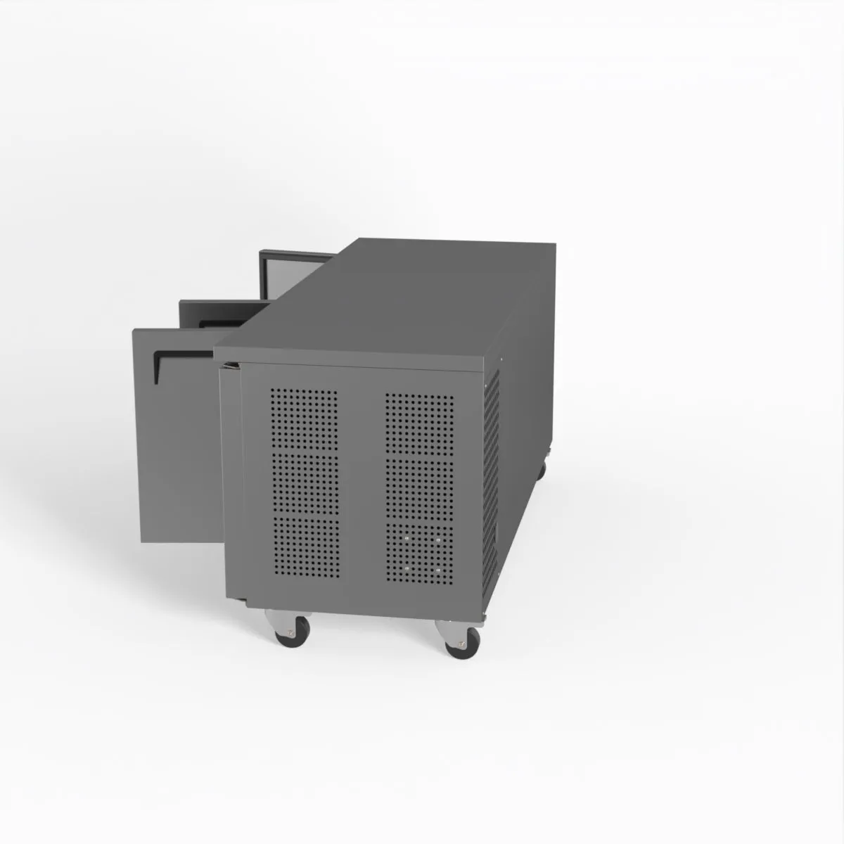 AG 3 Door Worktop Freezer Stainless Door