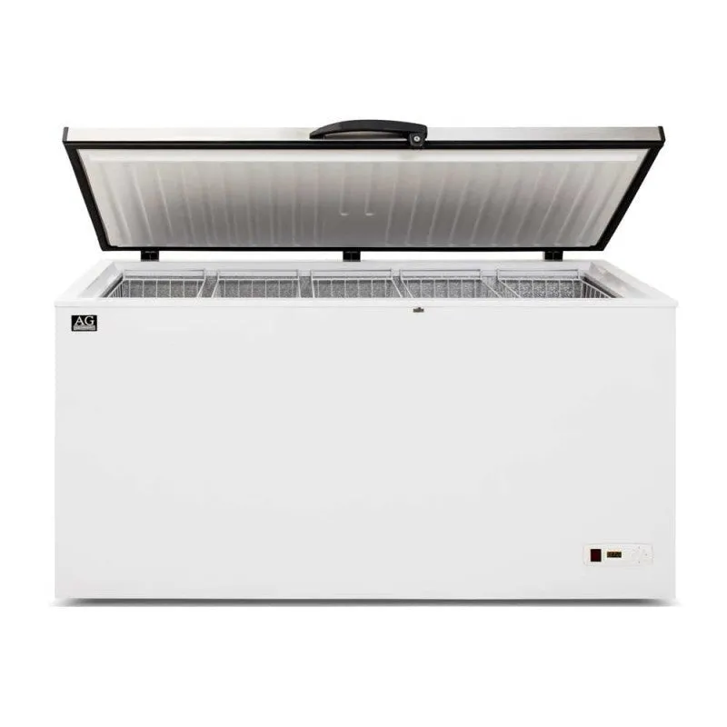 AG Stainless Lid Chest Freezer - 450 Litres