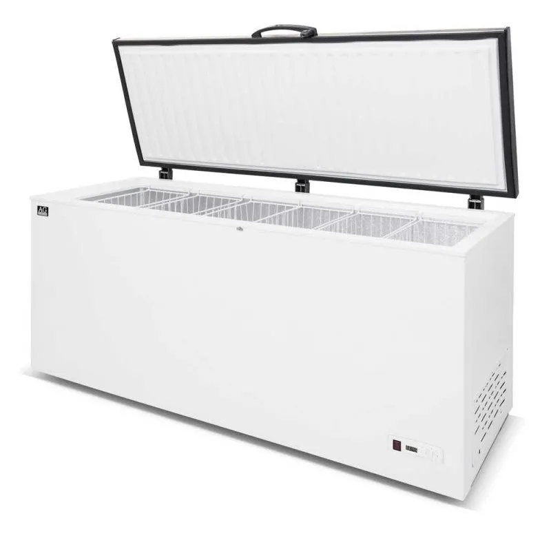 AG Stainless Lid Chest Freezer - 550 Litres