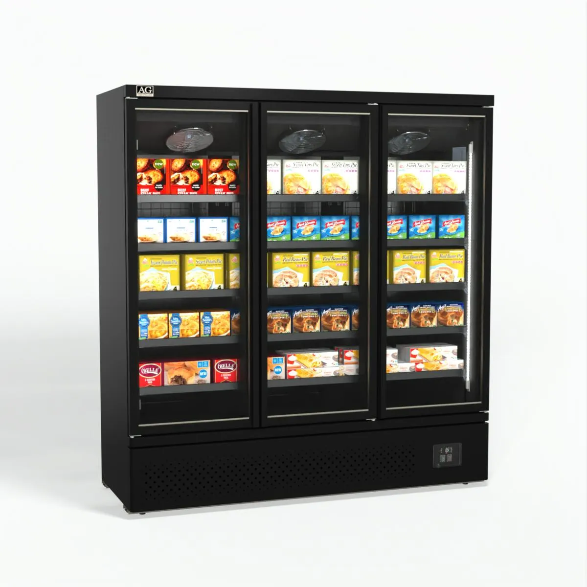 AG Supermarket Three Doors Upright Display Freezer