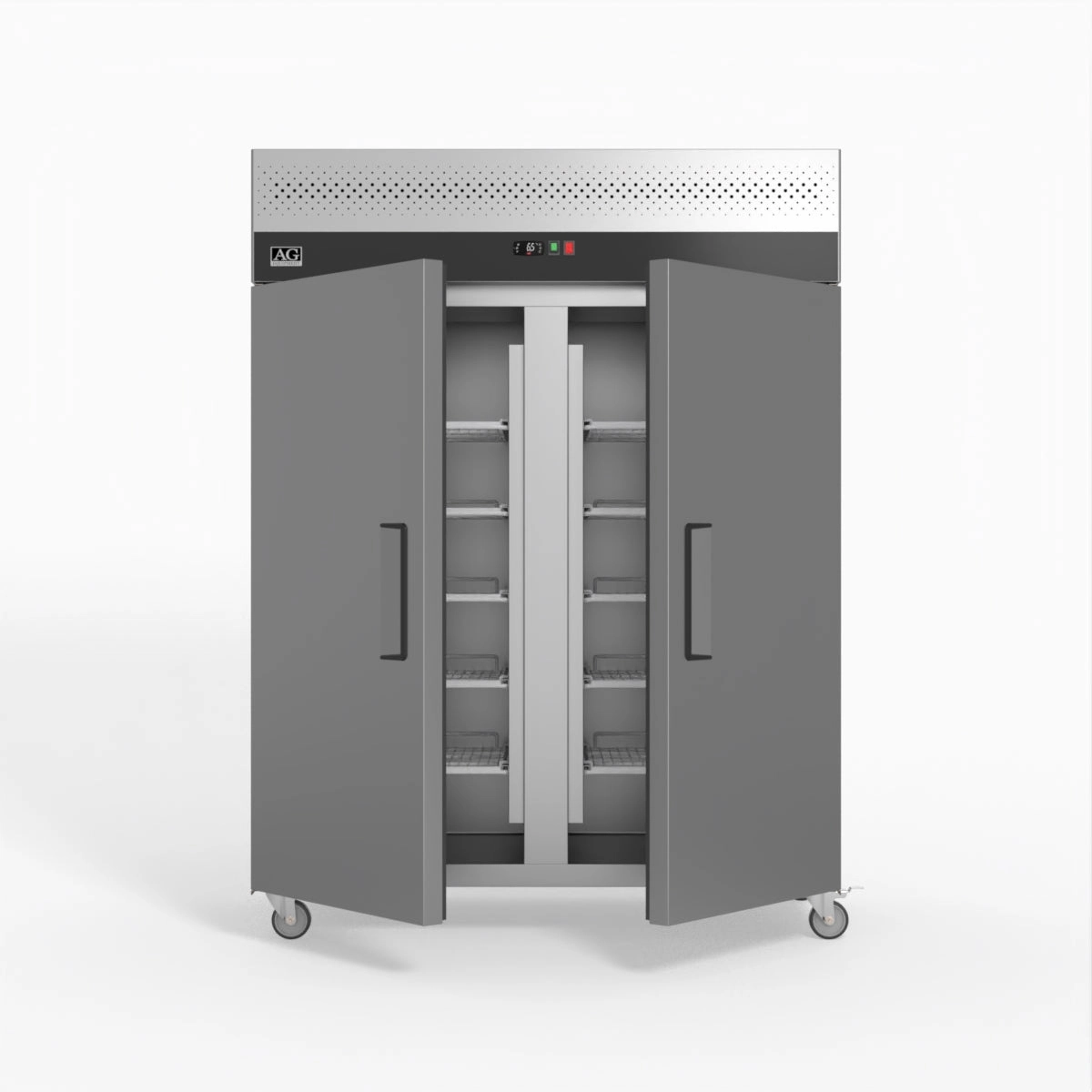 AG 1300 Litre Upright Double Door Stainless Steel Door Freezer