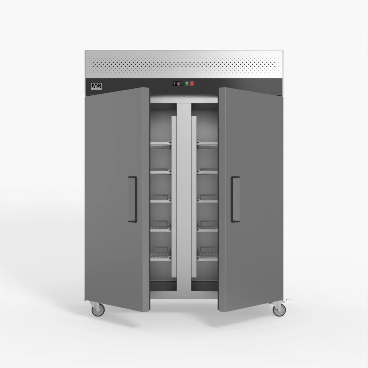AG 1300 Litre Upright Double Door Stainless Steel Door Freezer