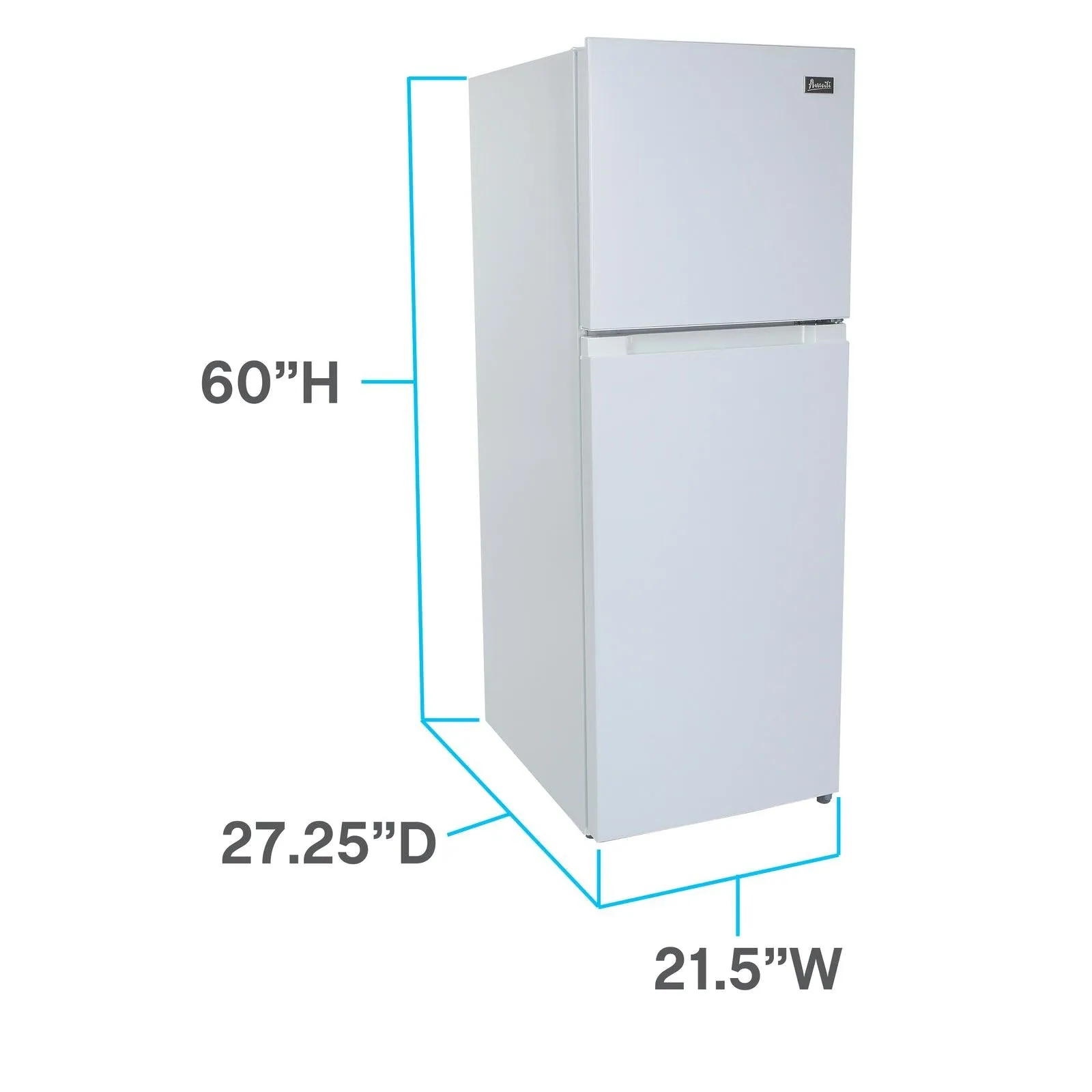 Avanti FF1010D0W Avanti Frost-Free Apartment Size Refrigerator, 10.1 Cu. Ft. - White / 10.1 Cu. Ft.