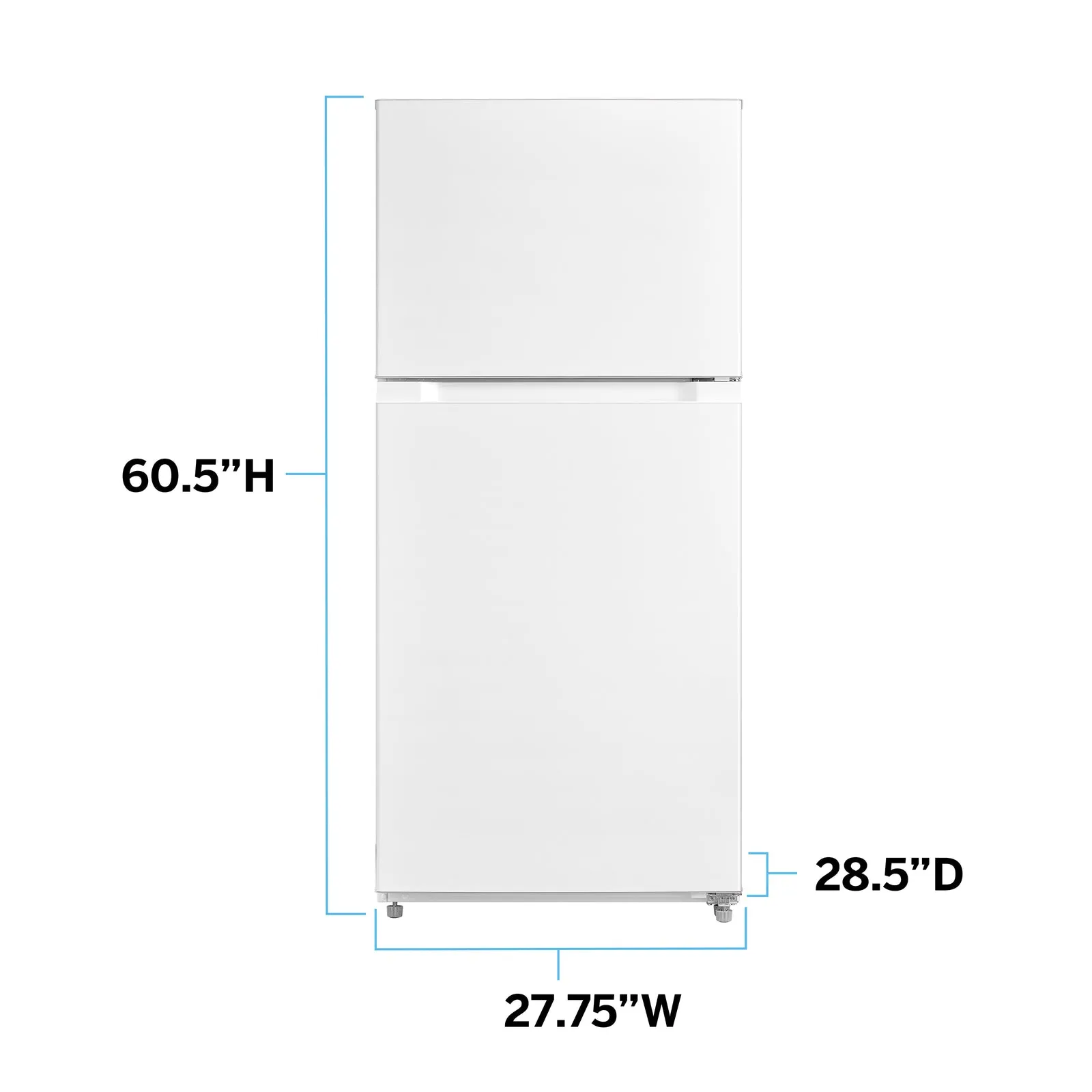 Avanti FF14D3S4 Avanti Frost Free Top Freezer Refrigerator - Stainless Steel / 14.2 Cu. Ft.