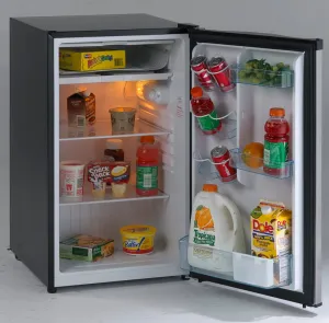 Avanti RM4436SS 4.4 Cf Counterhigh Refrigerator - Black W/Stainless Steel Door