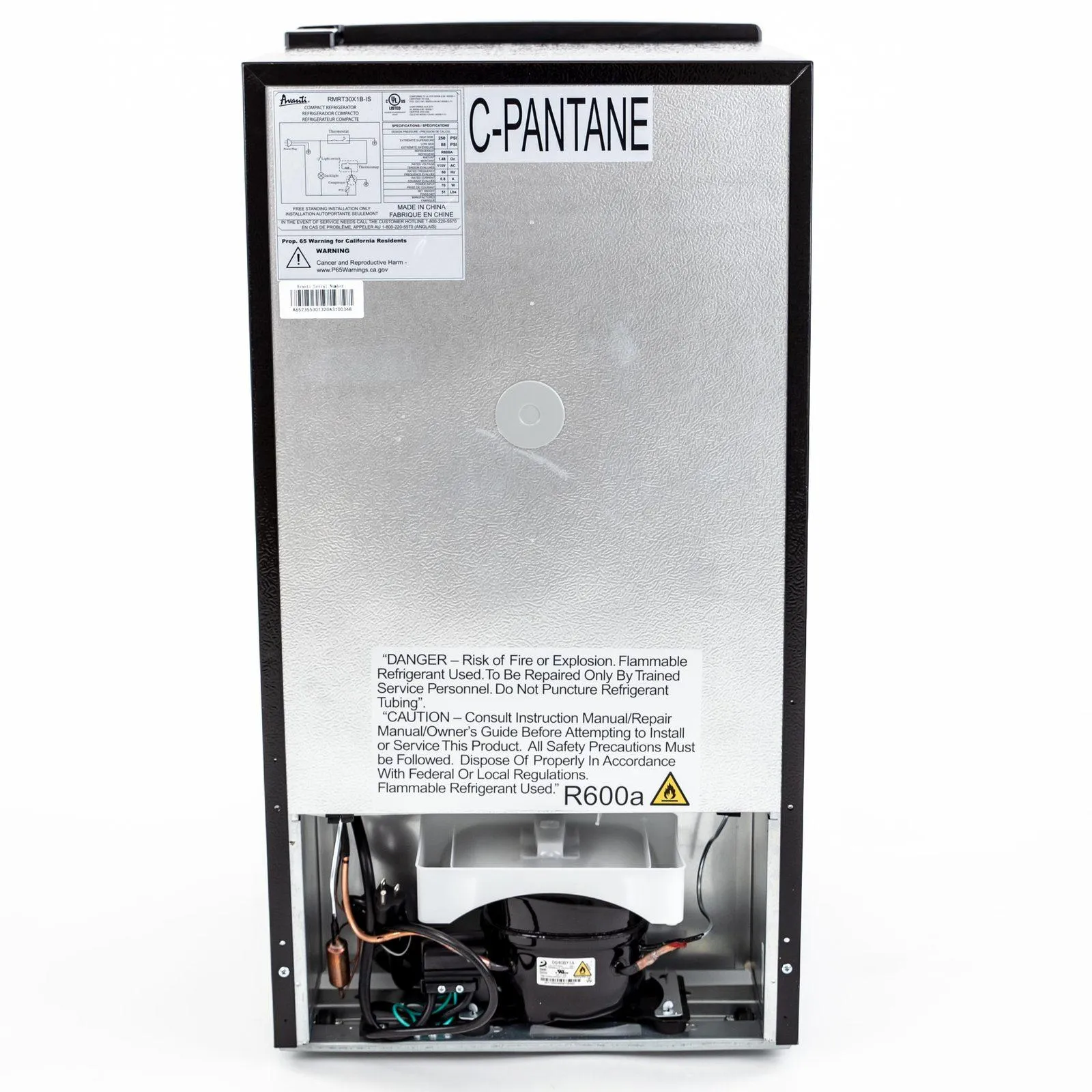 Avanti RMRT30X1BIS 3.0 Cu. Ft. Retro Compact Refrigerator