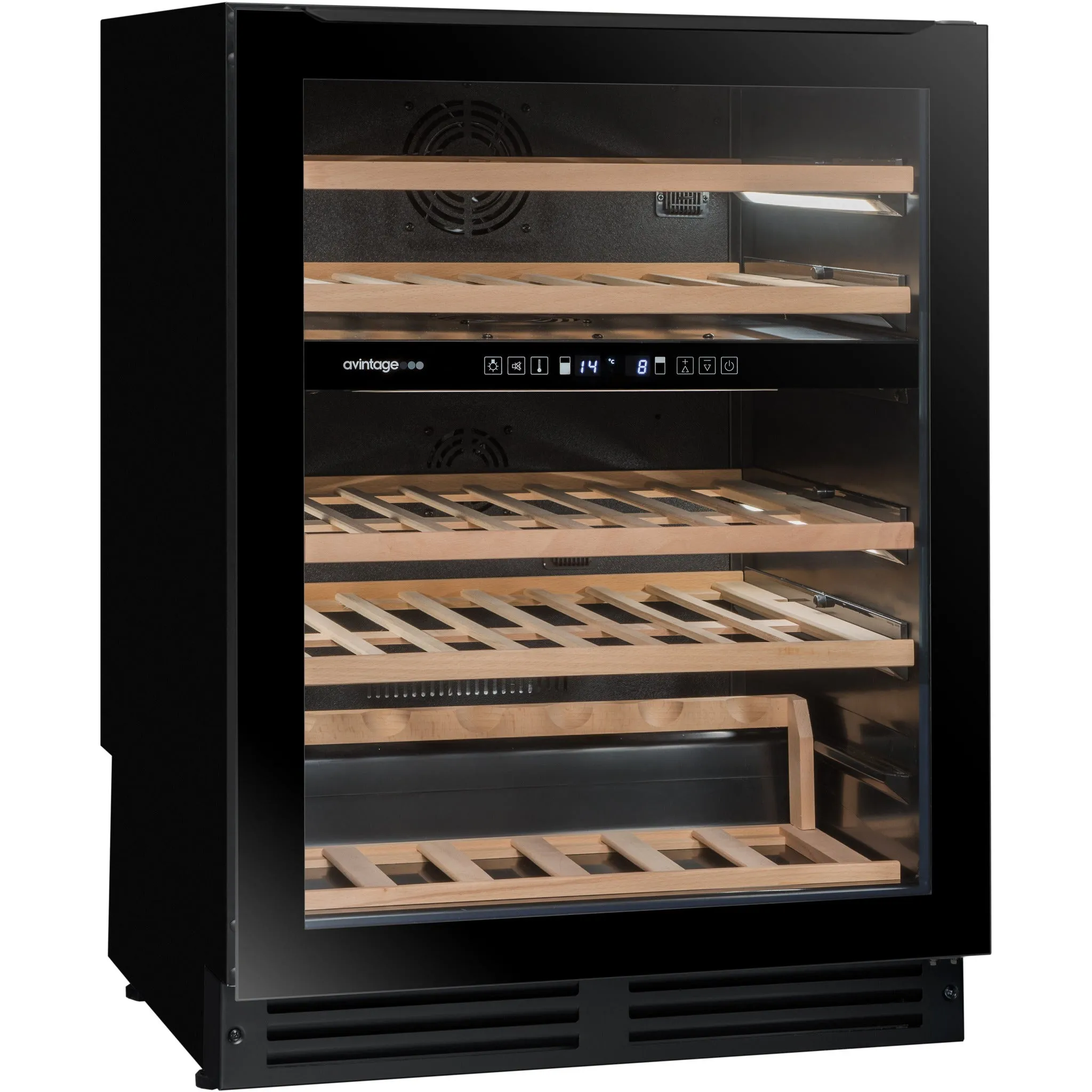 Avintage - 600mm Dual Zone - 44 bottle - Undercounter Wine Cooler - AVU51D82 - WAREHOUSE CLEARANCE