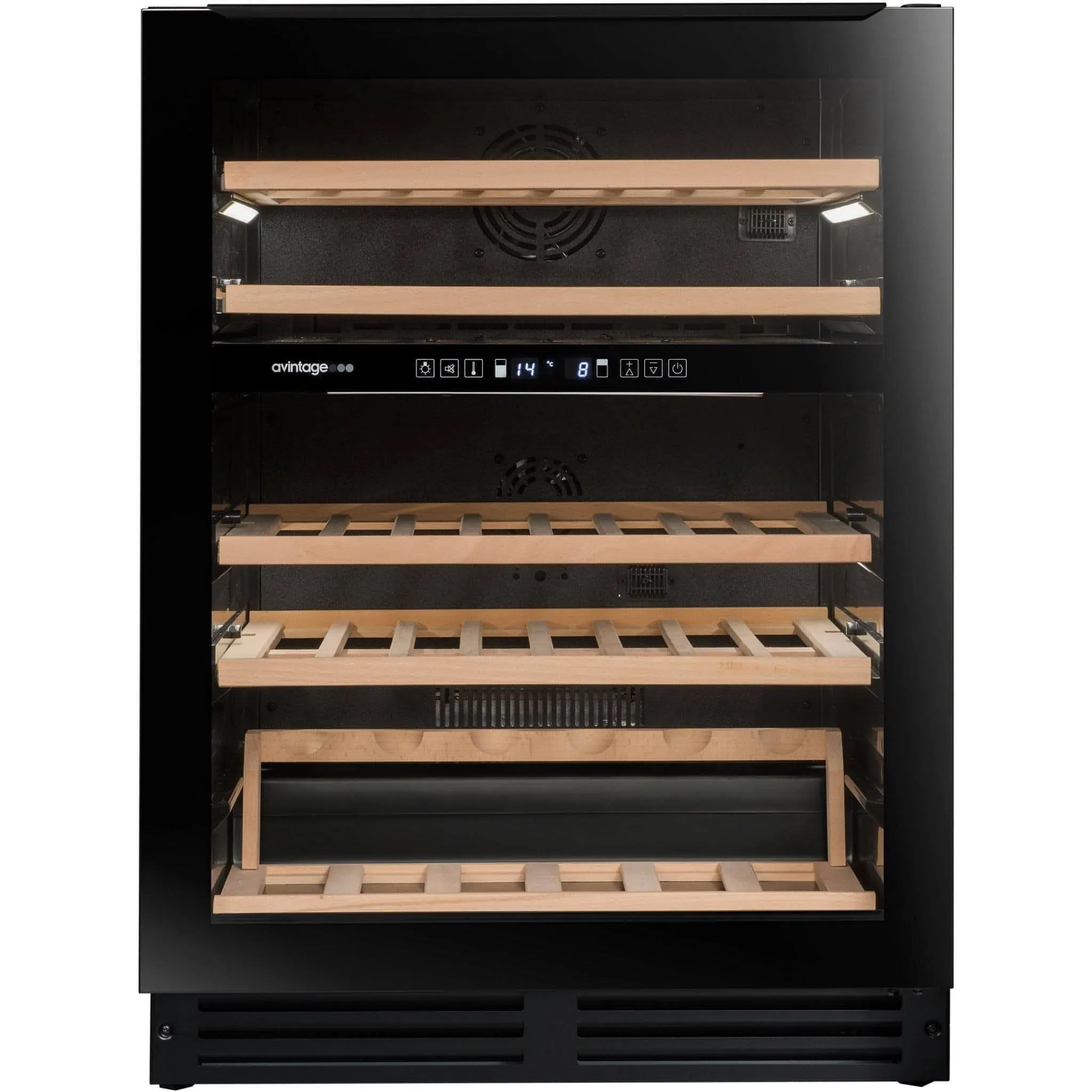 Avintage - 600mm Dual Zone - 44 bottle - Undercounter Wine Cooler - AVU51D82 - WAREHOUSE CLEARANCE