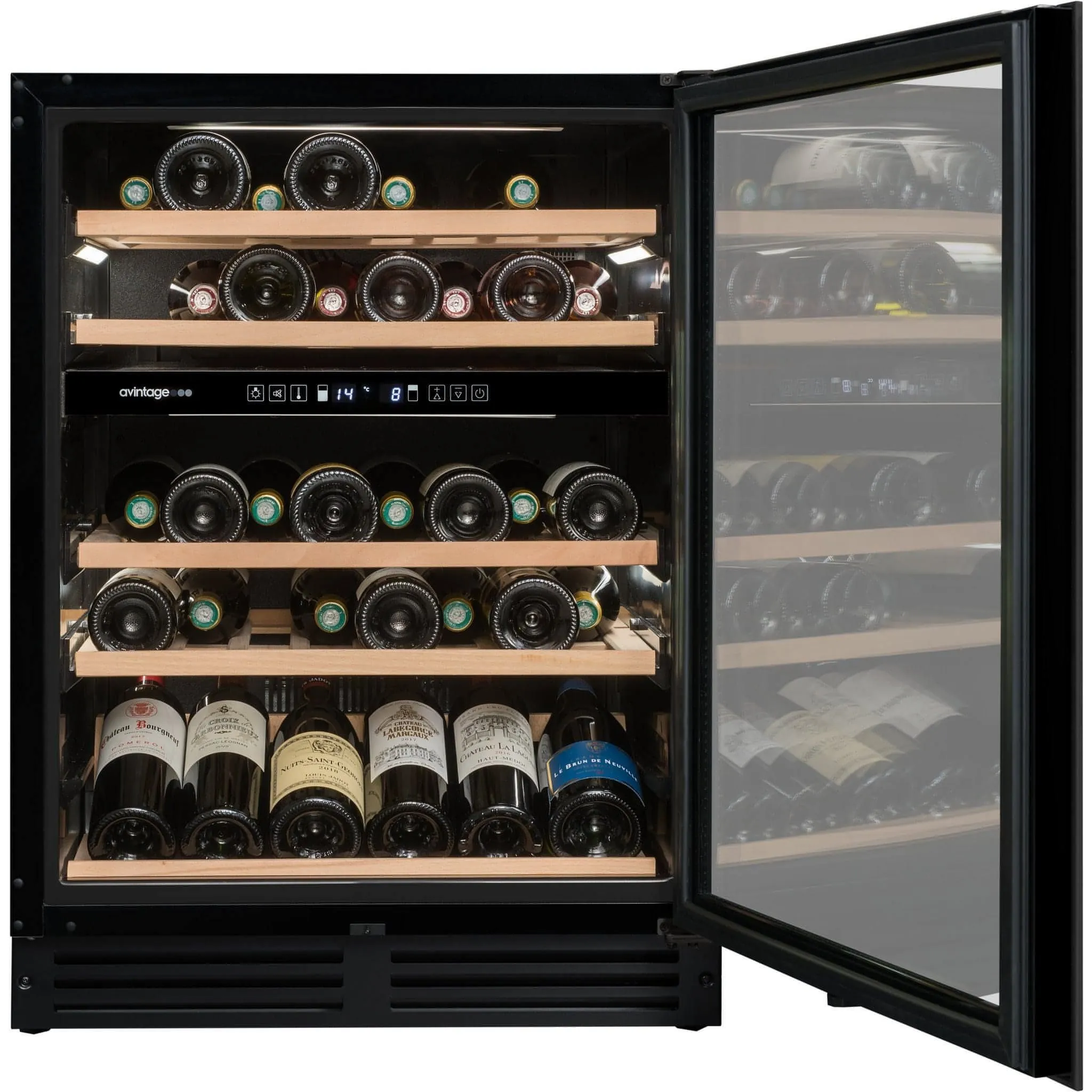 Avintage - 600mm Dual Zone - 44 bottle - Undercounter Wine Cooler - AVU51D82 - WAREHOUSE CLEARANCE