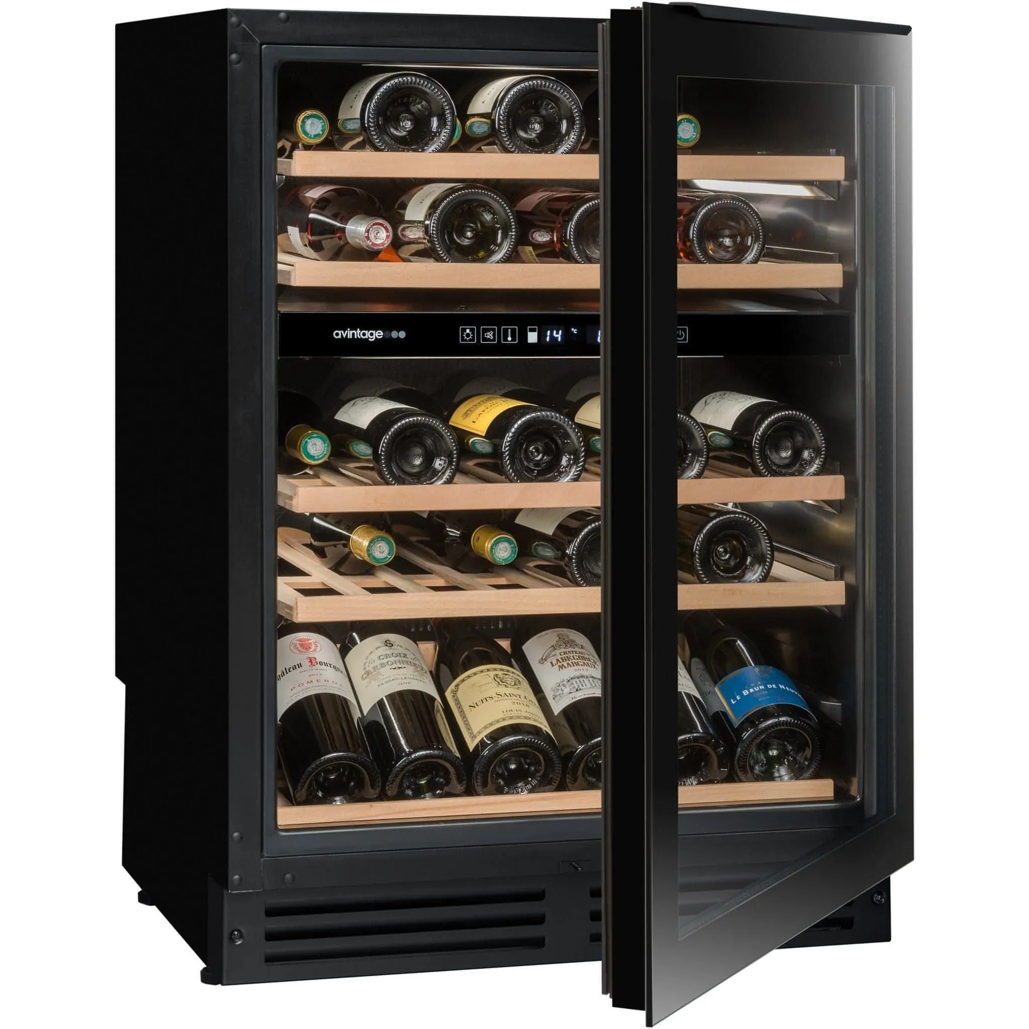 Avintage - 600mm Dual Zone - 44 bottle - Undercounter Wine Cooler - AVU51D82 - WAREHOUSE CLEARANCE