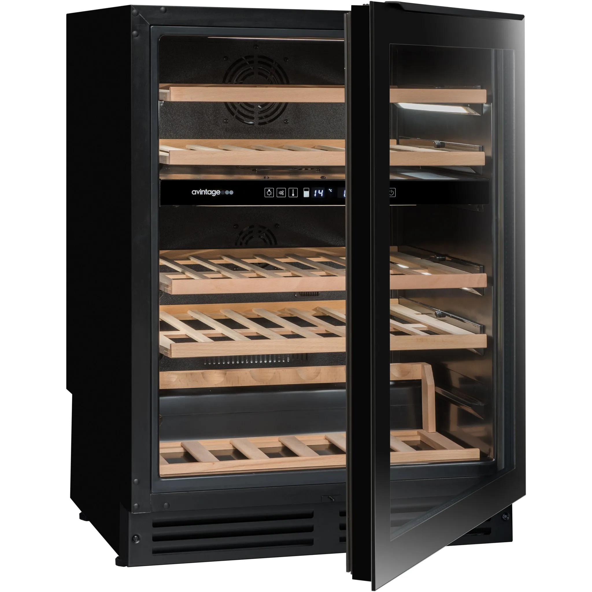 Avintage - 600mm Dual Zone - 44 bottle - Undercounter Wine Cooler - AVU51D82 - WAREHOUSE CLEARANCE