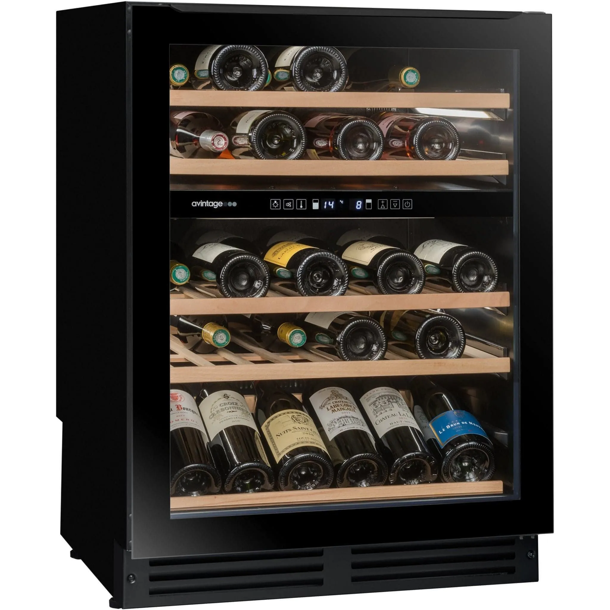Avintage - 600mm Dual Zone - 44 bottle - Undercounter Wine Cooler - AVU51D82 - WAREHOUSE CLEARANCE