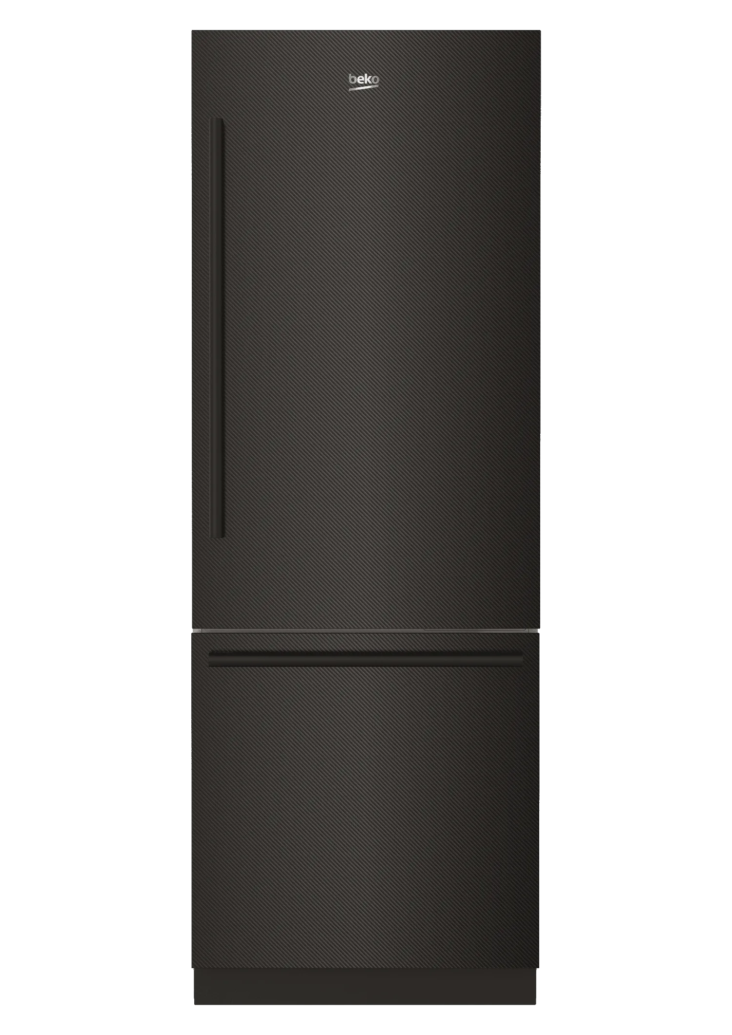 Beko BBBF3019IMWECF 30" Carbon Fiber Freezer Bottom Built-In Refrigerator With Auto Ice Maker, Water Dispenser