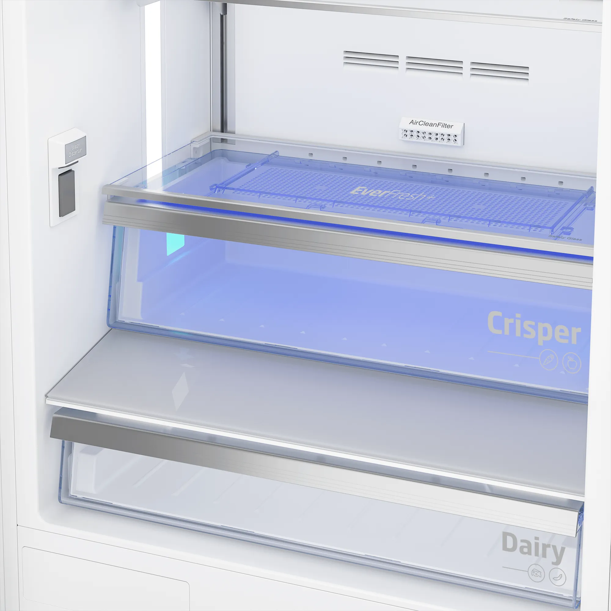 Beko BBBF3019WE 30'', Bottom Freezer Built-In Refrigerator With -