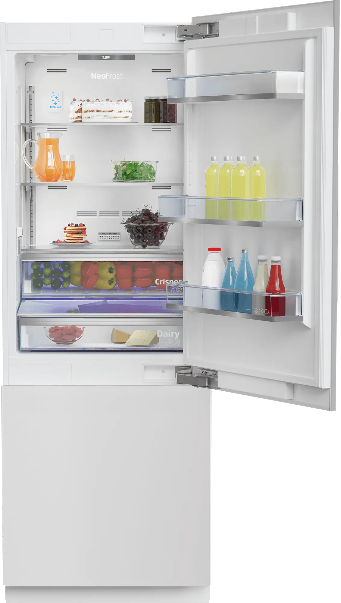 Beko BBBF3019WE 30'', Bottom Freezer Built-In Refrigerator With -