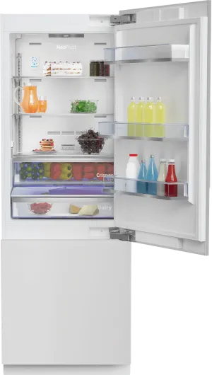 Beko BBBF3019WE 30'', Bottom Freezer Built-In Refrigerator With -