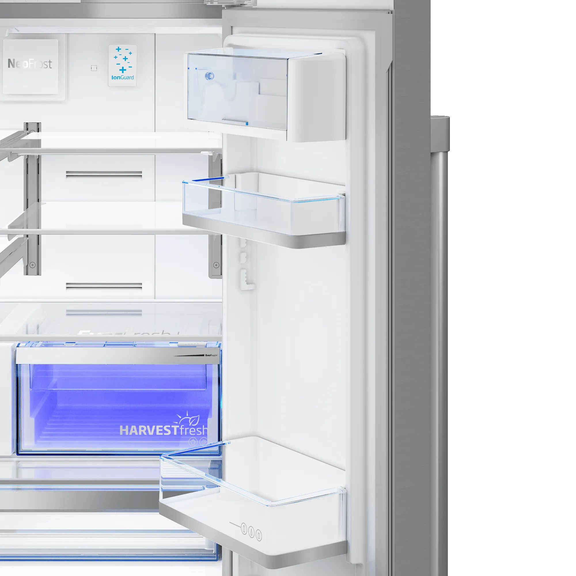 Beko BFFD3614ZSS 36" French Door Refrigerator With Harvestfresh