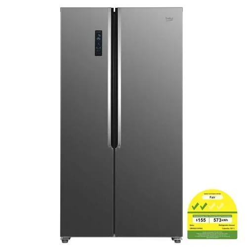 Beko GNO5231XPSG Fridge Freezer 521L Side by Side