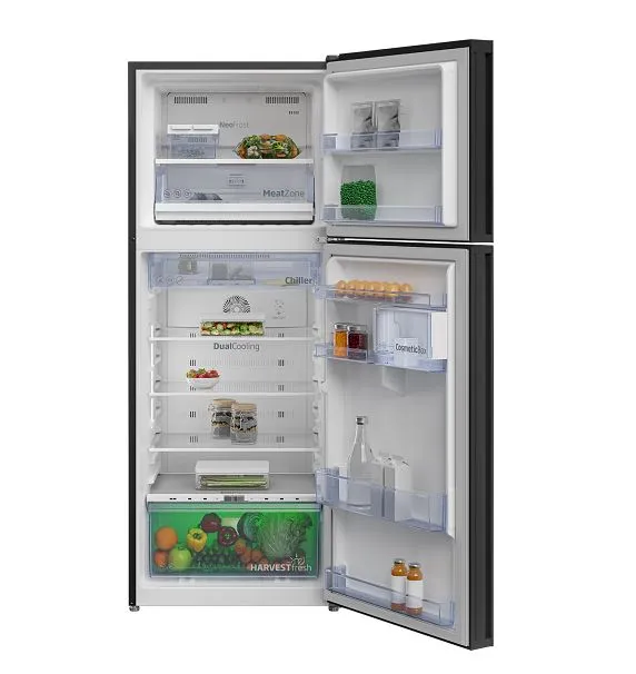 Beko RDNT401E50VZGB Fridge Freezer (Freezer Top, 66 cm)