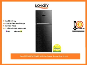Beko RDNT470E50VZWB 2 DR Fridge Freezer (Freezer Top, 70 cm)