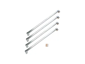 Bertazzoni MASHK36FD Handle Kit For 36 French Door Refrigerator Stainless Steel