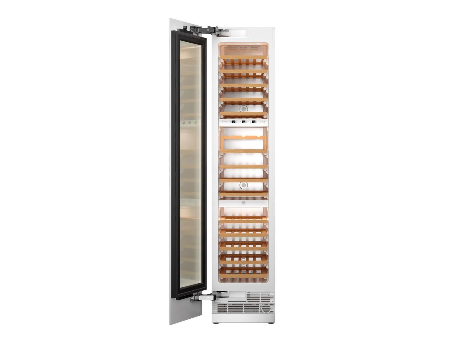 Bertazzoni REF18WCBPLV 18" Built-In Wine Cellar Column Panel Ready Left Hand Door