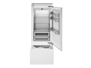 Bertazzoni REF30BMBIPRT 30 Inch Built-In Bottom Mount Refrigerator With Ice Maker, Panel Ready Panel Ready