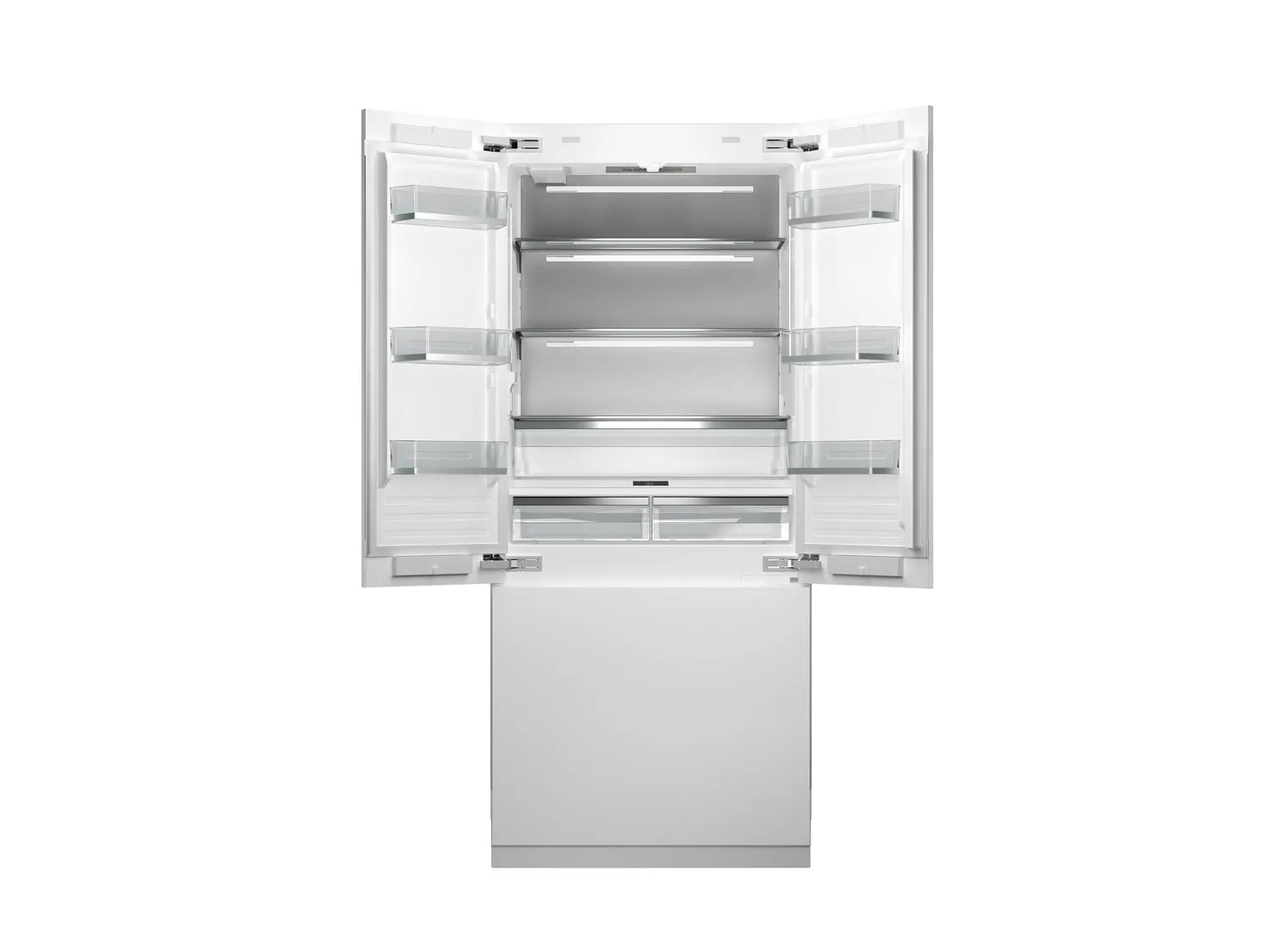 Bertazzoni REF36FDBZPNV 36 Inch Built-In French Door Refrigerator With Ice Maker And Internal Water Dispenser Panel Ready
