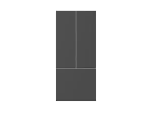 Bertazzoni SP36FDCV Carbonio Front Panel Kit For 36" French Door Refrigerator Carbonio