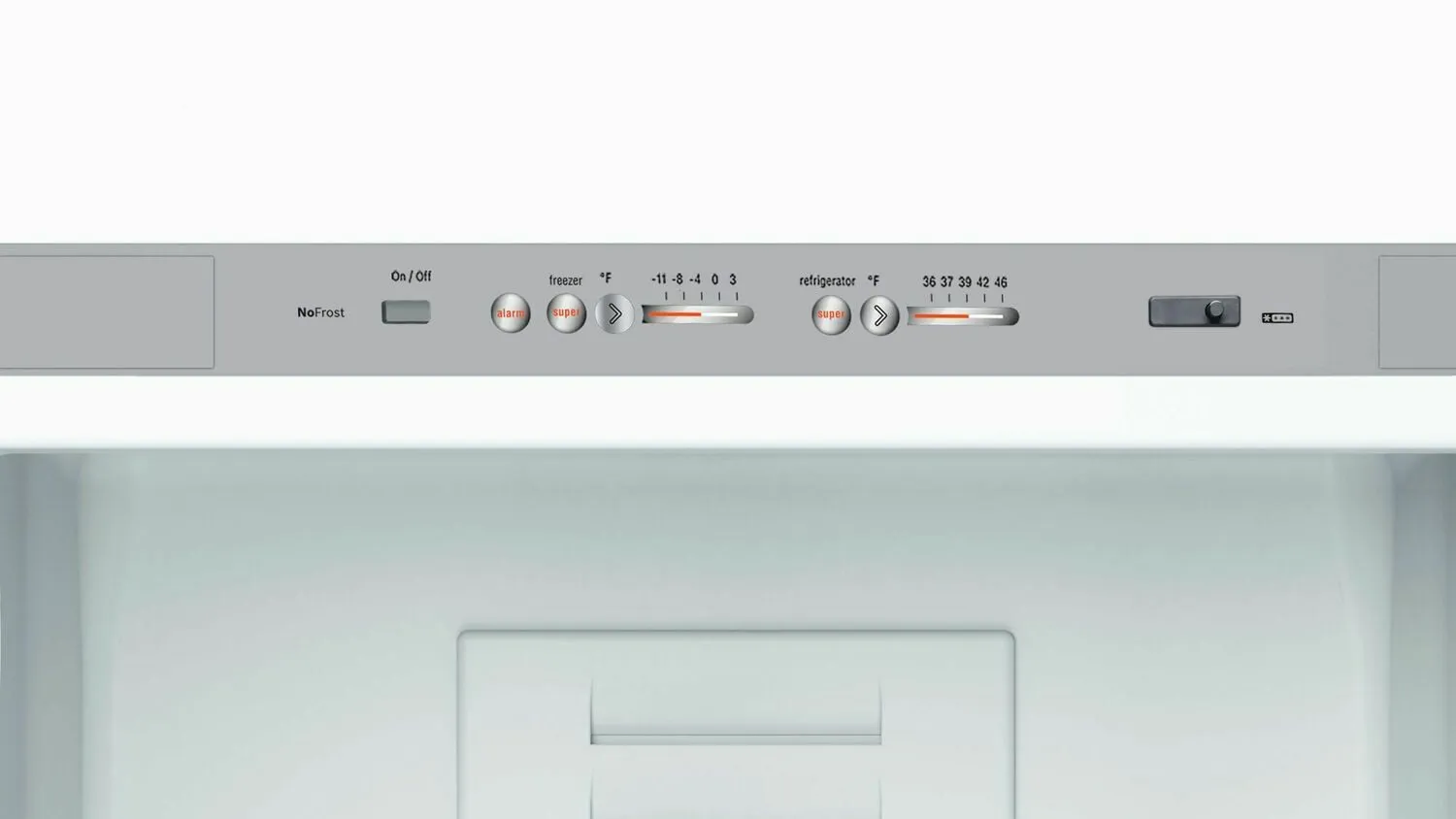 Bosch B10CB81NVB 800 Series Free-Standing Fridge-Freezer With Freezer At Bottom, Glass Door 23.5'' Black B10Cb81Nvb