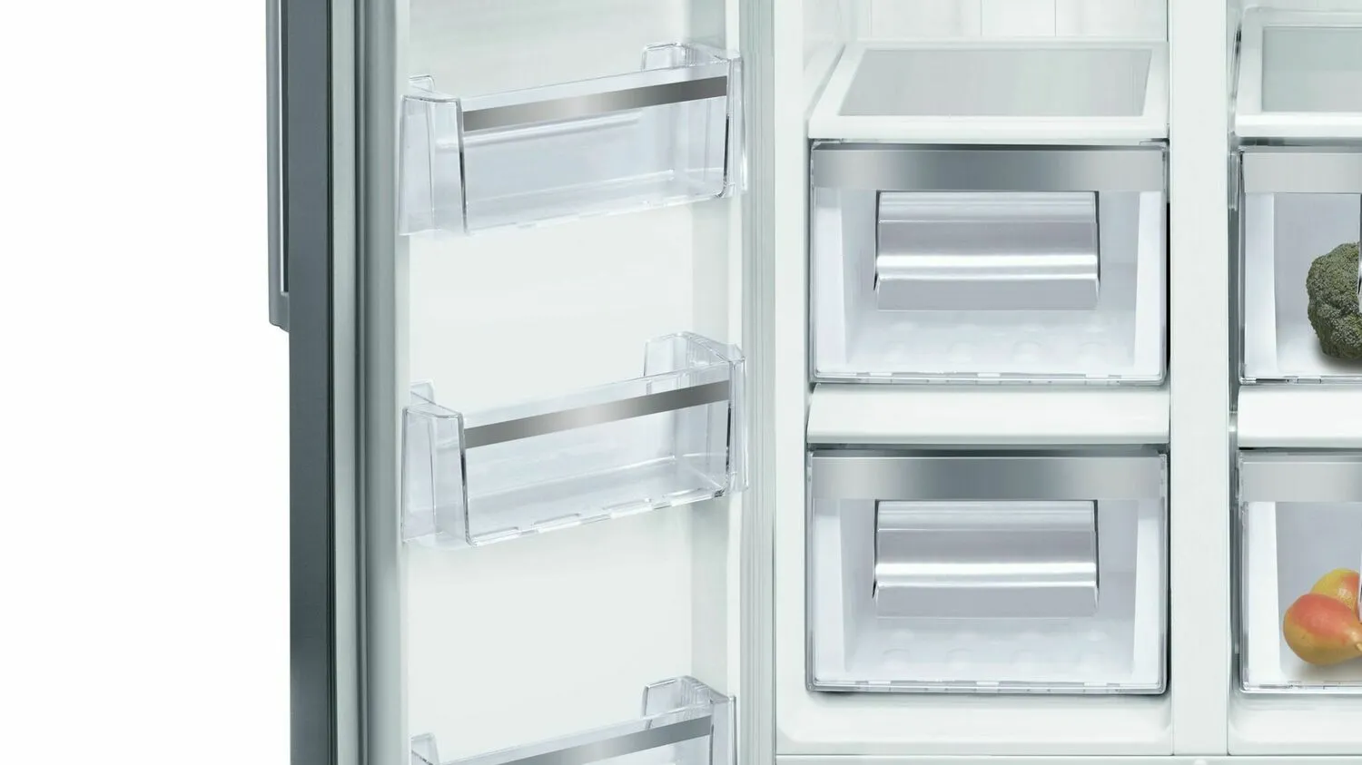 Bosch B20CS30SNS 300 Series Freestanding Counter-Depth Side-By-Side Refrigerator 36'' Easy Clean Stainless Steel B20Cs30Sns