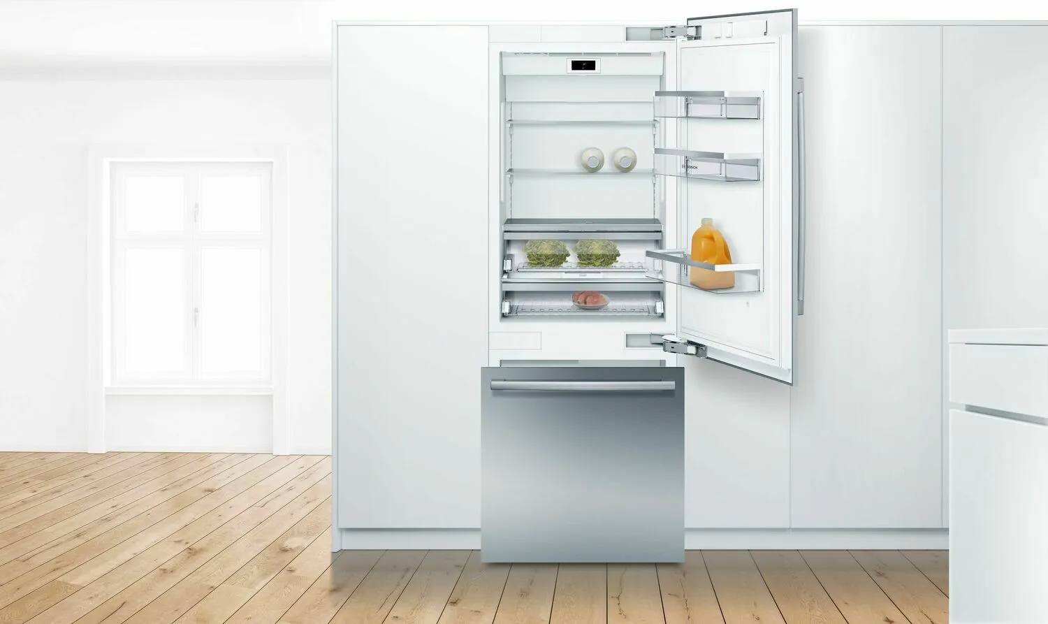 Bosch B30BB935SS Benchmark Built-In Bottom Freezer Refrigerator 30'' B30Bb935Ss