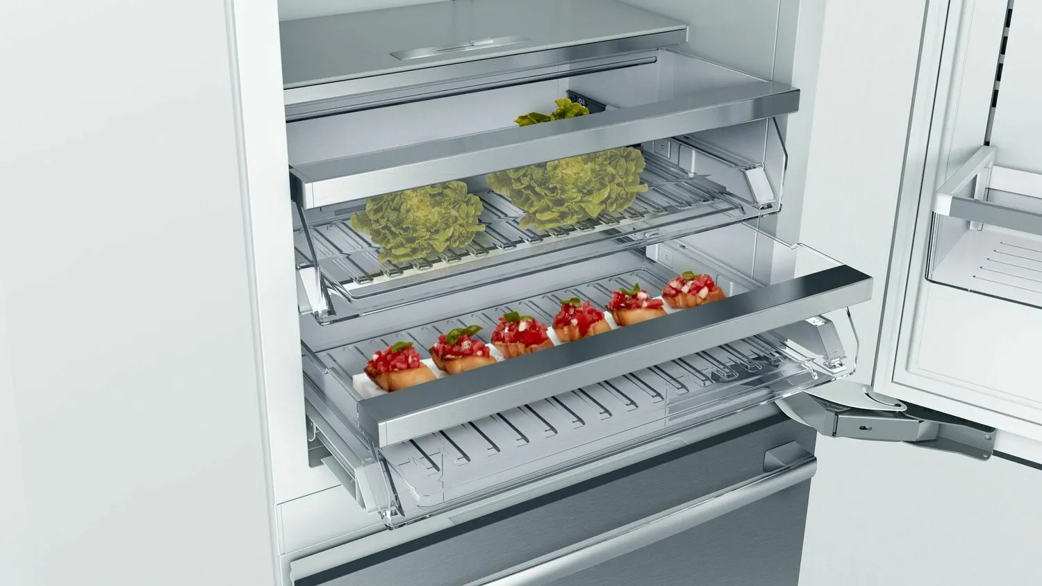 Bosch B30BB935SS Benchmark Built-In Bottom Freezer Refrigerator 30'' B30Bb935Ss