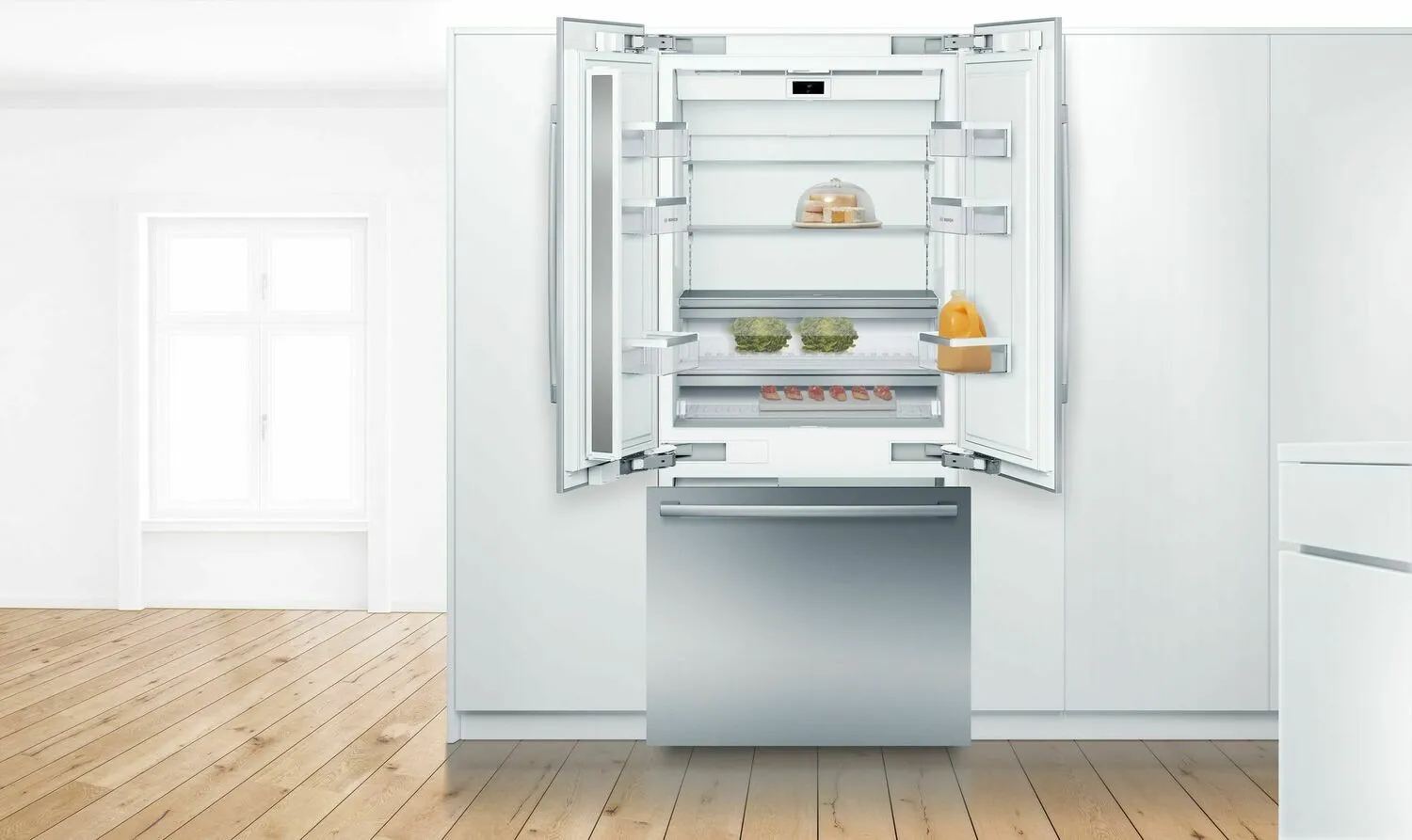 Bosch B36BT930NS Benchmark Built-In Bottom Freezer Refrigerator 36'' B36Bt930Ns