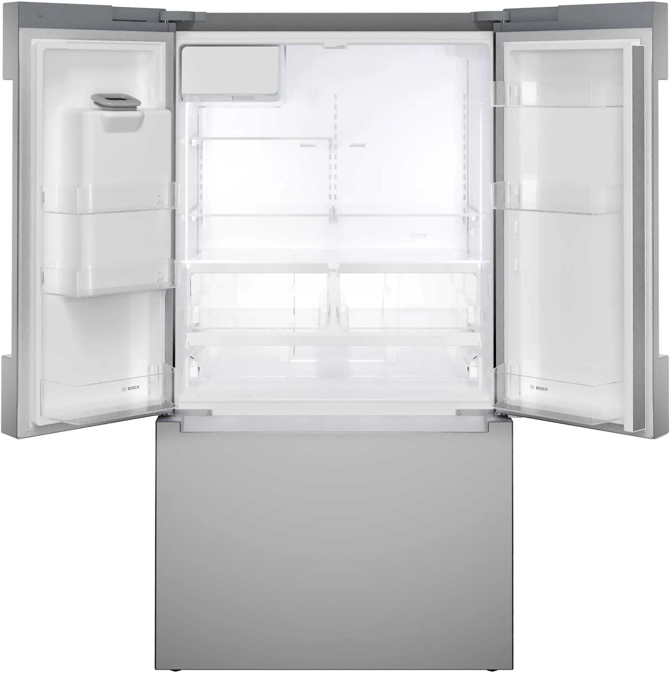 Bosch B36CD10ENS 100 Series French Door Bottom Mount Refrigerator 36" Stainless Steel (With Anti-Fingerprint), Total No Frost
