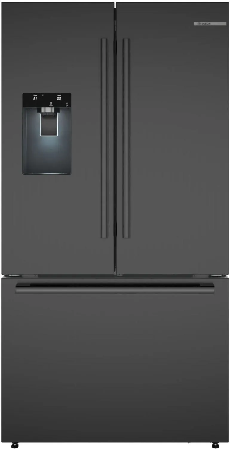 Bosch B36CD52SNB 500 Series French Door Bottom Mount Refrigerator 36" Black Stainless Steel, Total No Frost