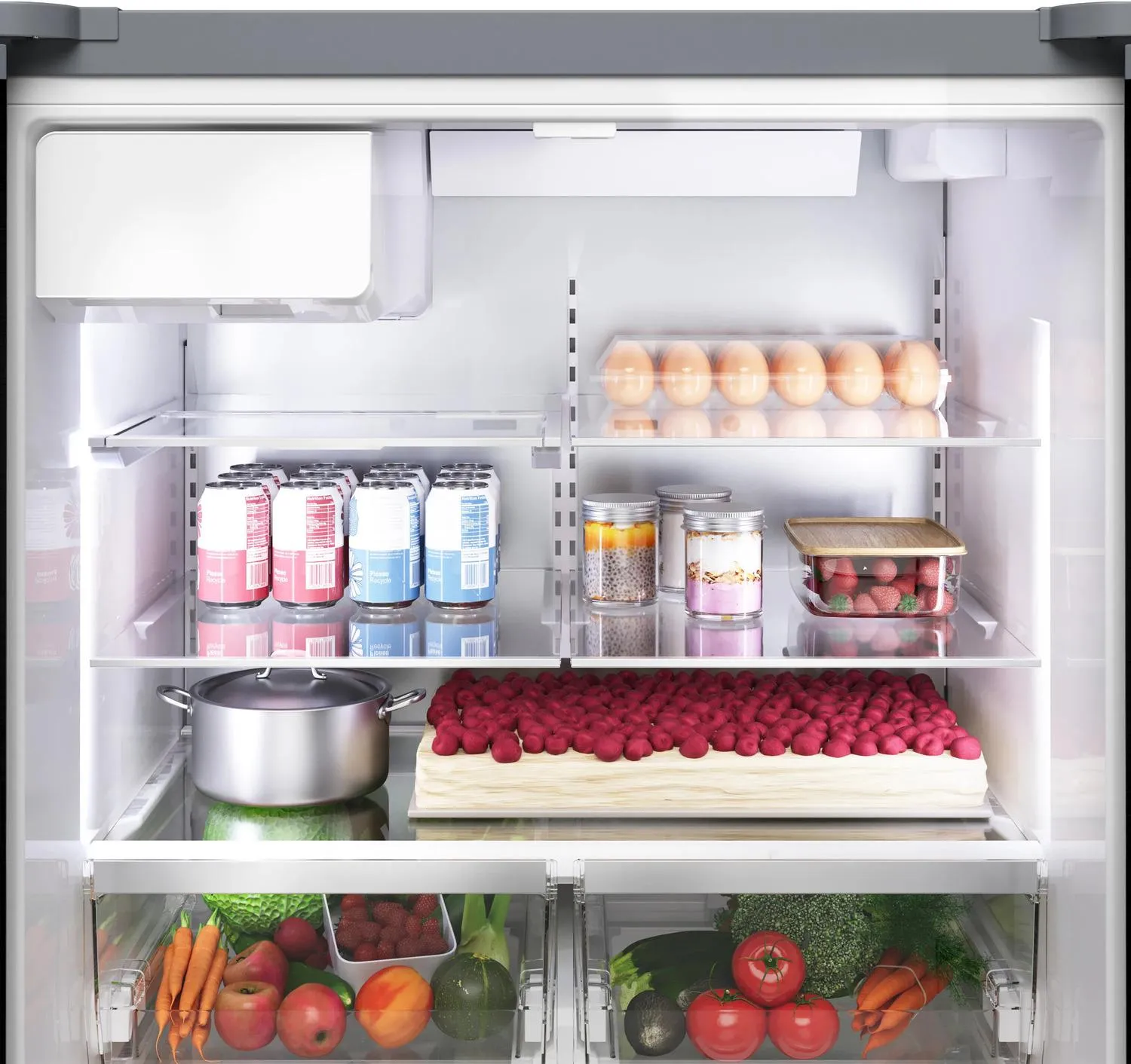 Bosch B36CD52SNB 500 Series French Door Bottom Mount Refrigerator 36" Black Stainless Steel, Total No Frost