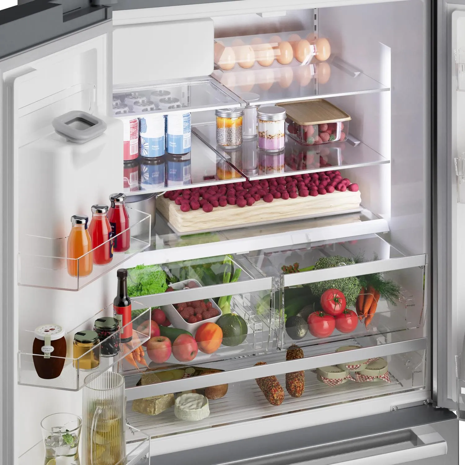 Bosch B36FD52SNS 500 Series French Door Bottom Mount Refrigerator 36" Stainless Steel (With Anti-Fingerprint)