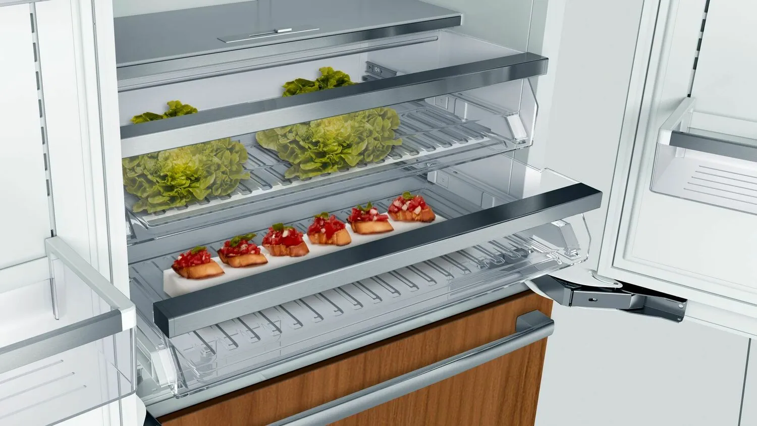 Bosch B36IT905NP Benchmark Built-In Bottom Freezer Refrigerator 36'' B36It905Np