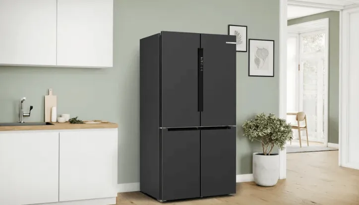 Bosch KFN96AXEA Series 6 French door bottom freezer, multi door 183 x 90.5 cm Black stainless steel