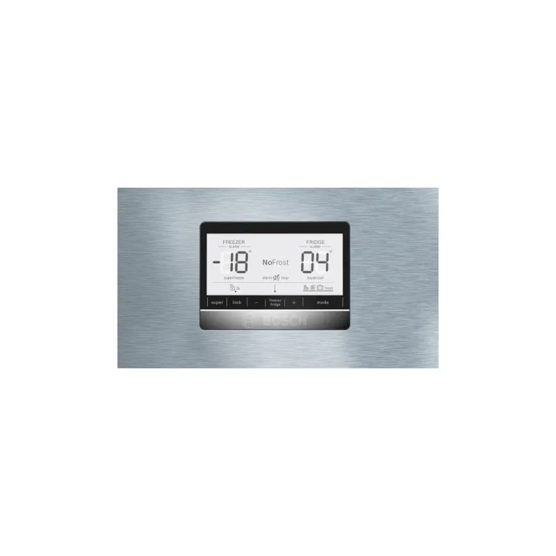 BOSCH KGD86AI31U Series 6 Free-Standing Fridge-Freezer With Freezer At Bottom 186 x 86 cm Brushed Steel (With Anti-Fingerprint)