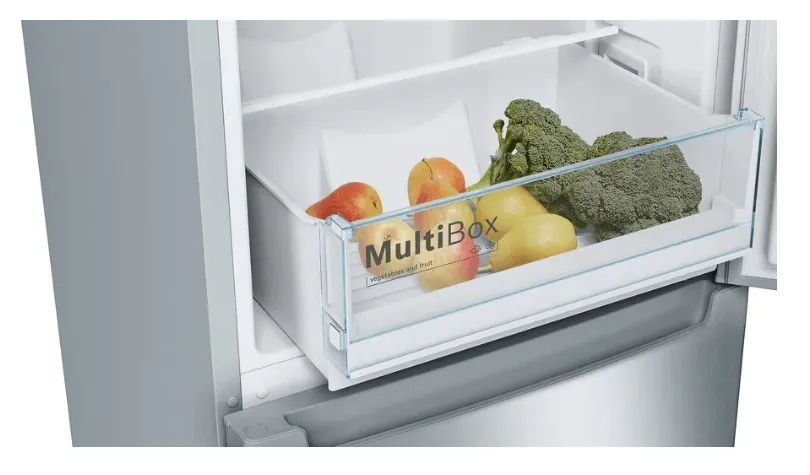 Bosch KGN33NL30O Series 2 Free-standing fridge-freezer with freezer at bottom 176 x 60 cm Stainless steel look