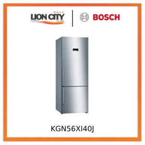 Bosch KGN56XI40J Series 4 Free-standing fridge-freezer with freezer at bottom 193 x 70 cm Stainless steel