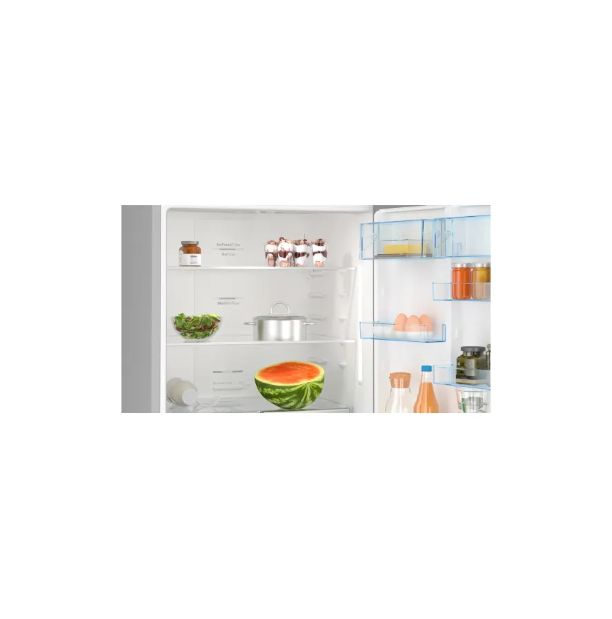 Bosch KGN76CI30U Series 6 Freestanding Fridge-Freezer (Bottom Freezer) 186 x 75 cm Brushed Steel Anti-Fingerprint