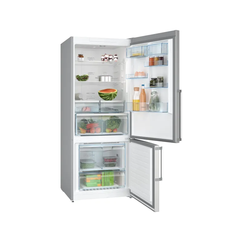 Bosch KGN76CI30U Series 6 Freestanding Fridge-Freezer (Bottom Freezer) 186 x 75 cm Brushed Steel Anti-Fingerprint