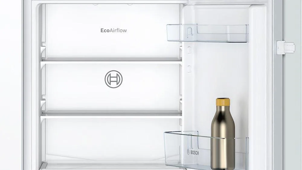 Bosch Series 2 KIN85NSE0G Integrated Frost Free Fridge Freezer with Sliding Door Fixing Kit - White - E Rated