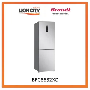 Brandt BFC8632XC 314L 2-Bottom Freezer Fridge